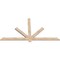 Ekena Millwork Kennewick Smooth Timber Gable Bracket, Douglas Fir, 72"W x 39"H x 1 1/2"D x 3 1/2"F, 13/12 Pitch GBW072X39X0204KEN00SDF - alternate 3